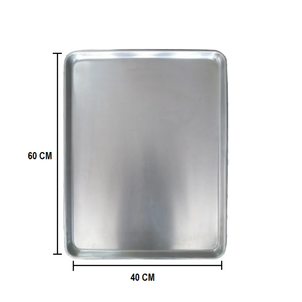 Lata de panadería troquelada lisa 60x40CM