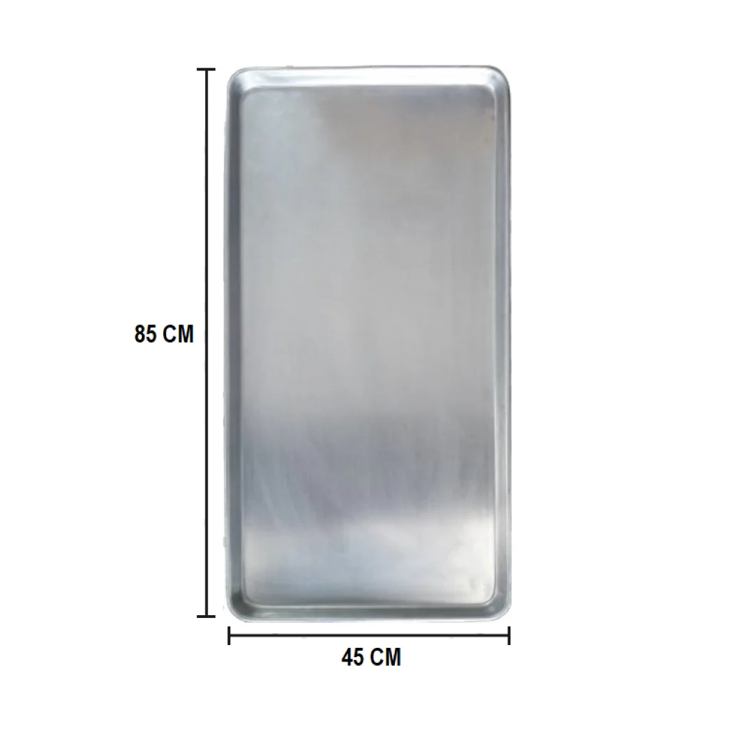 Lata de panadería troquelada lisa 85x45CM